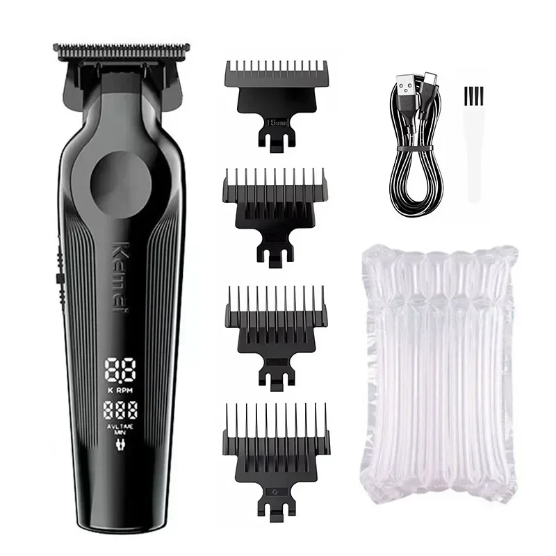 Kemei KM-1858 9000 RPM 10 W Tondeuse KM-264 Oplaadbare Elektrische Trimmer Originele KM-T95 Scheerapparaat voor Mannen Kapper tondeuse Kit