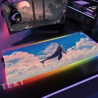 Clouds Landscape Large RGB Mouse Pad Gaming Mousepad LED Mouse Mat Gamer Mousepads PC Desk Pads RGB Keyboard Mats 900x400