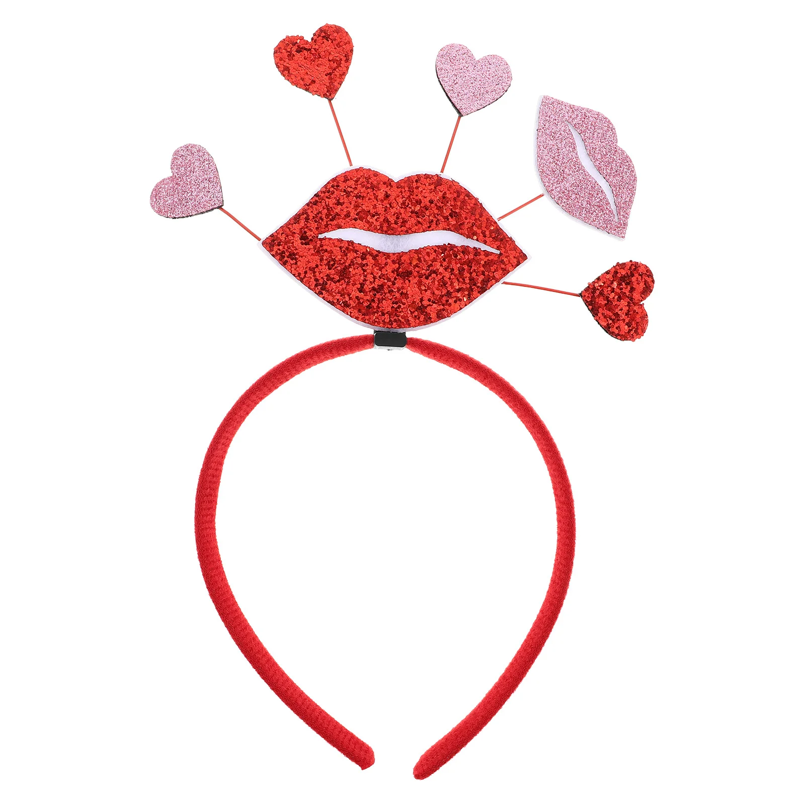 

Halloween Headbands Valentine's Day Red Heart Hair Antenna Valentines for Women Women's