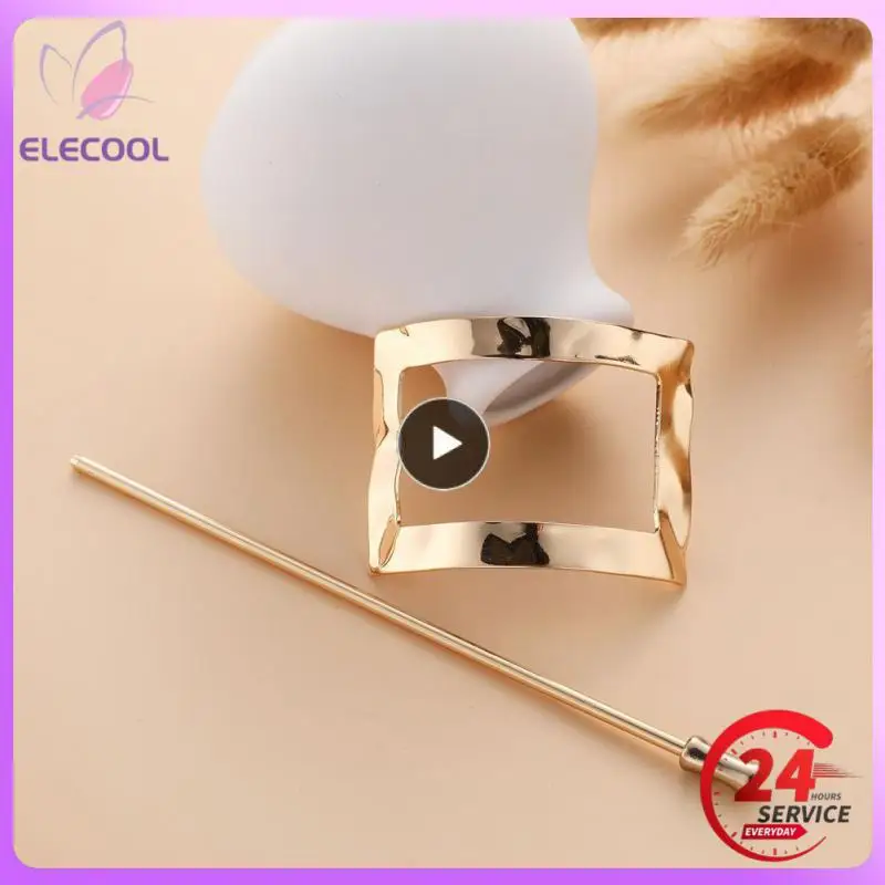 Hair Accessories Metal Versatile Stylish Trendy Removable Top Clip Hair Sticks Geometric Hair Accessories 2021 Fashion Trends