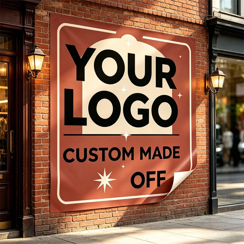 Any Size 100cm Custom Advertising Stickers Decals Texts and Patterns For Physical Store Glass And Wall Advertising Decoration