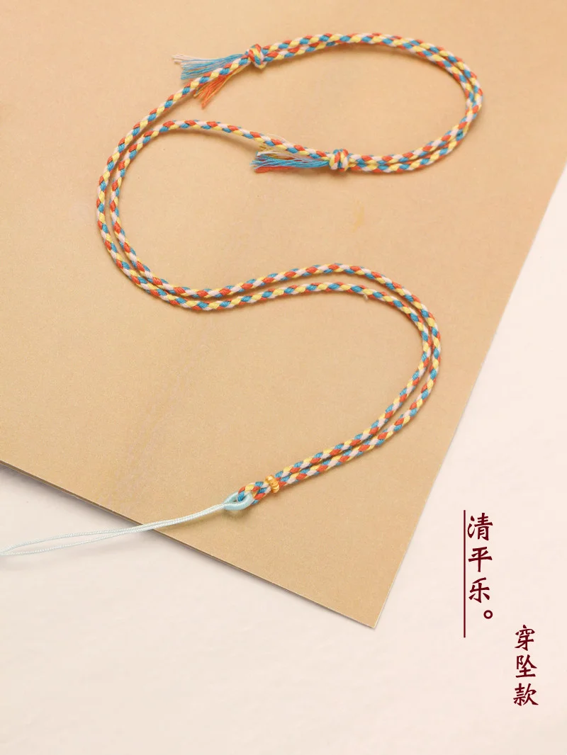 2022 New Pendant cotton chain universal necklace rope woven rope  hanging rope children's  braided rope neck chain lover's