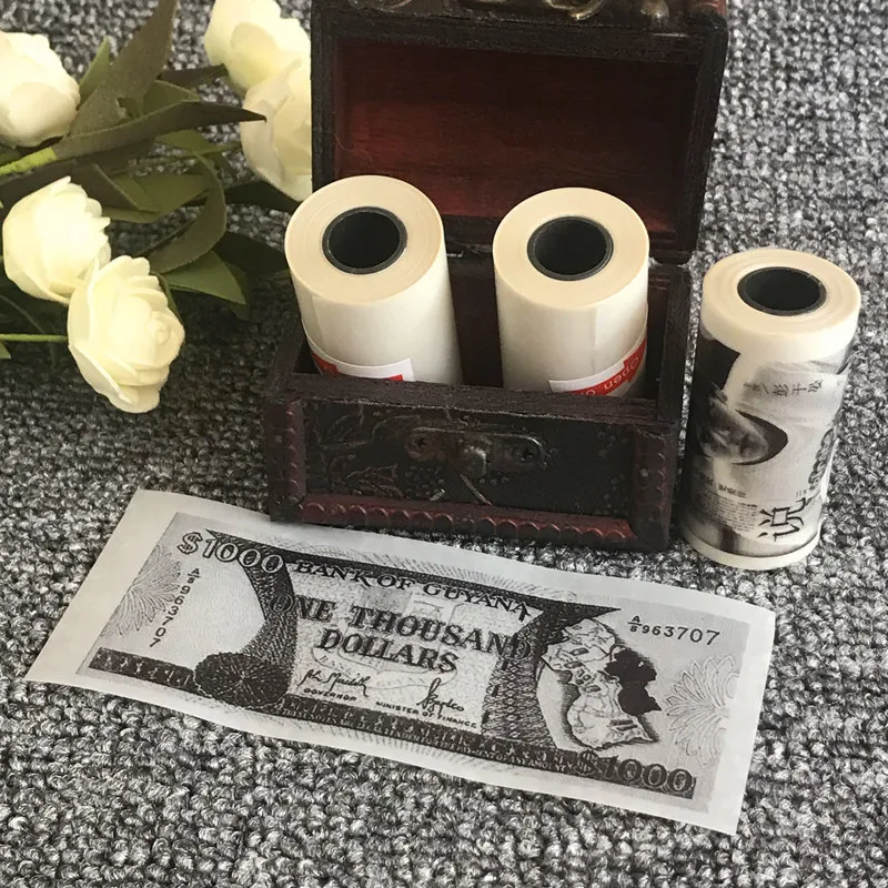 57x30mm Thermal Printing Paper Portable Pocket Printer Semi-Transparent Thermal Printing Roll Paper for Paperang Photo Printer
