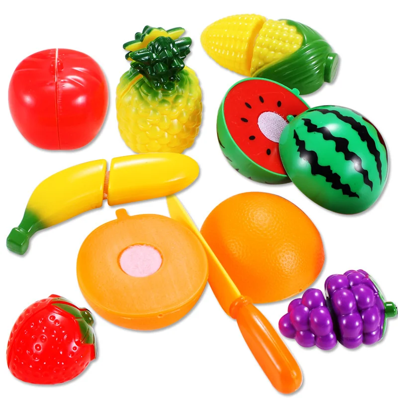 Children's early education, educational and entertaining toys, fruit cutting and music 9-piece set, girls' baby fruit cutting