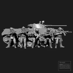 38mm  50mm Resin Soldier model kits figure colorless and self-assembled  TD-4107