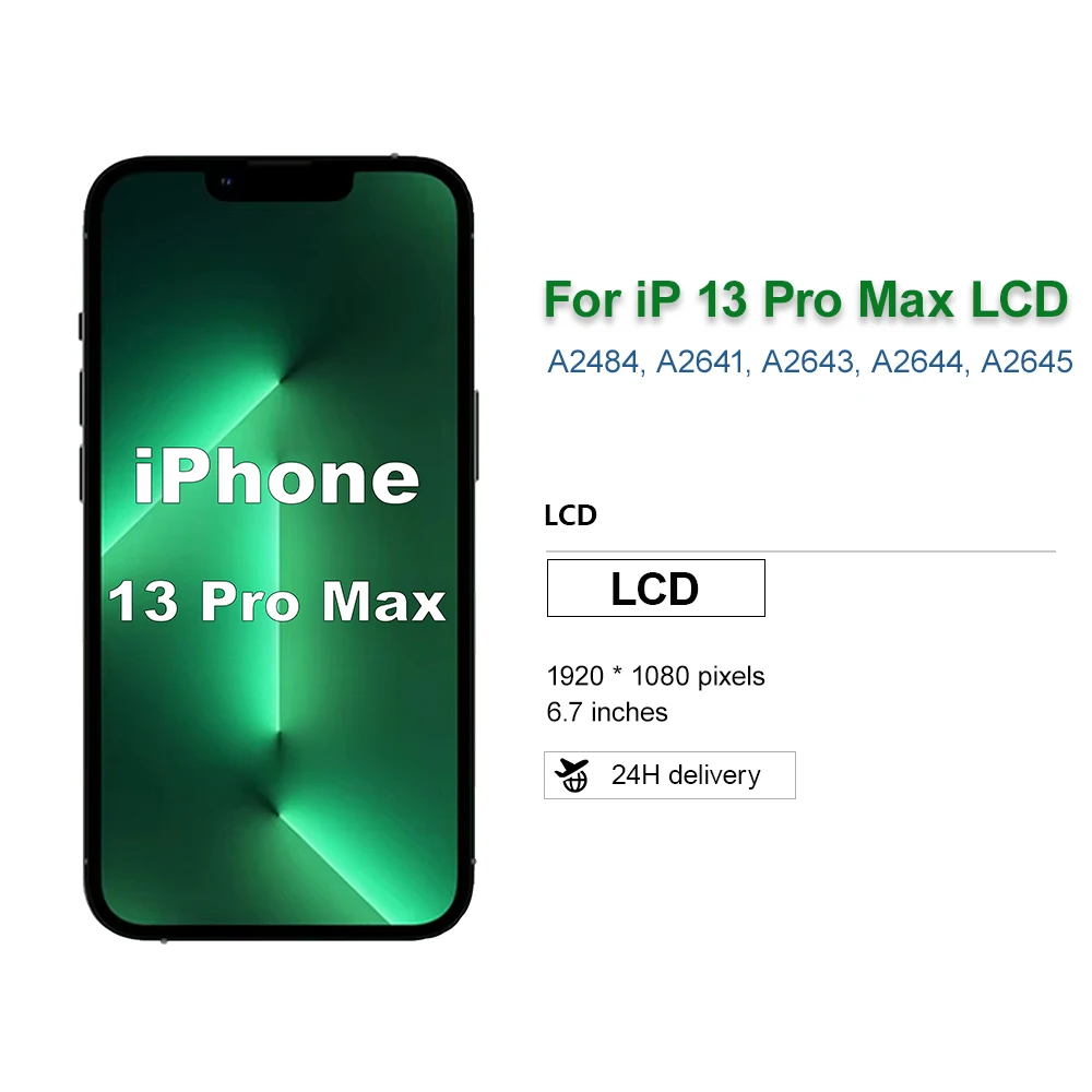 OLED Pantalla For iPhone 13 Pro Max LCD 3D Touch True Screen Digitizer Assembly Replacement Parts For iPhone 13 Pro Max LCD