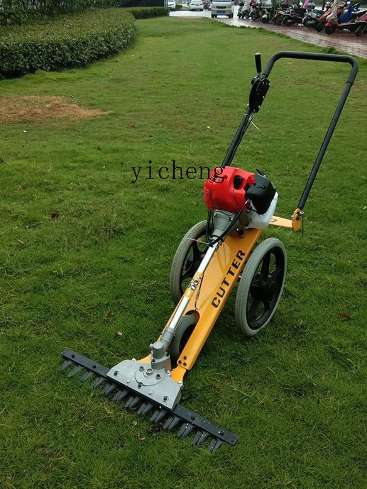 Xl Hand-Push Mower Multi-Functional Four-Stroke Small Petrol Driven Mower Reclamation Garden