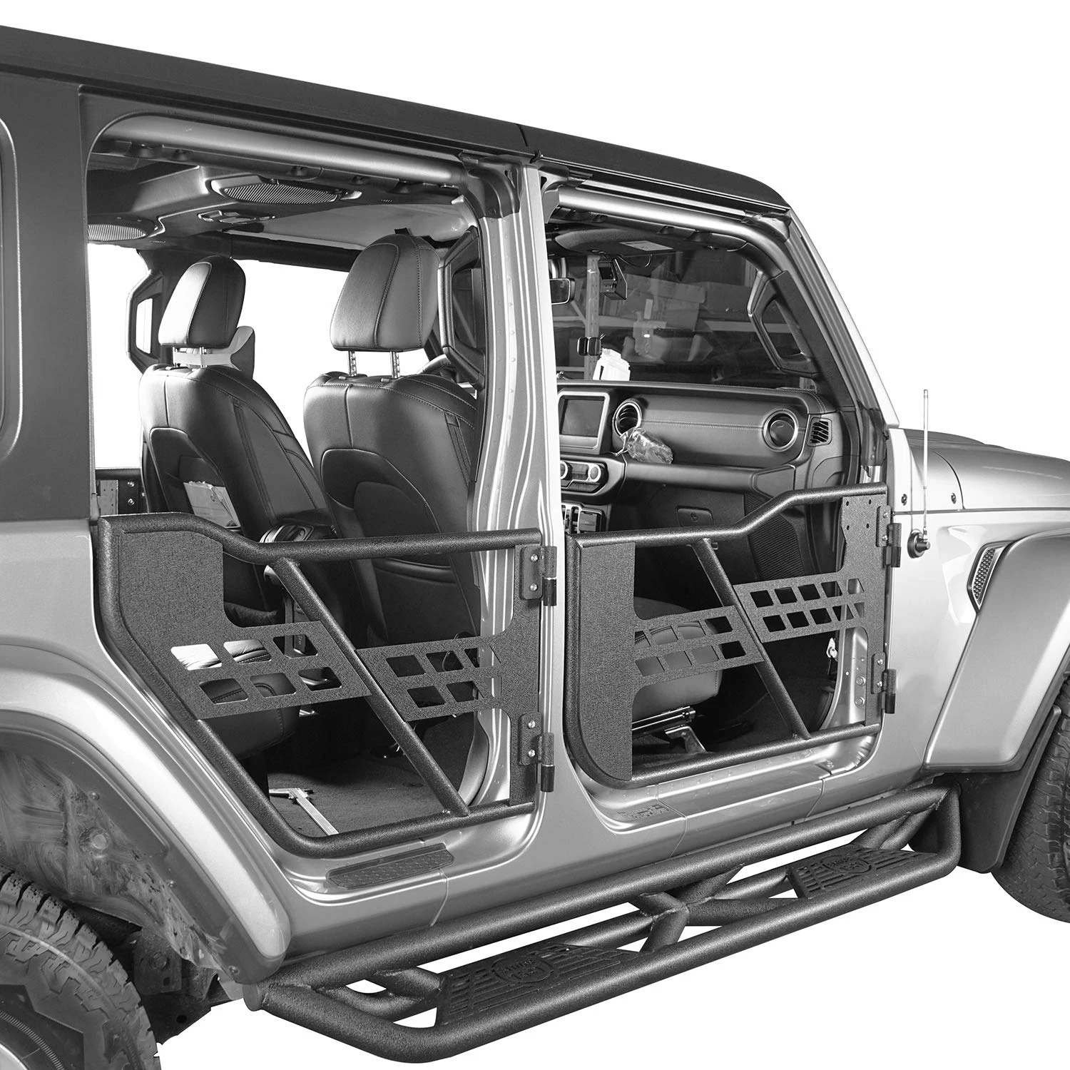 

JL1078 JK TUBE 4 DOOR Half Door For Jeep For Wrangler JL Accessories Steel Door For Jeep JL2018+ Jeep Gladiator 2020+ LANTSUN