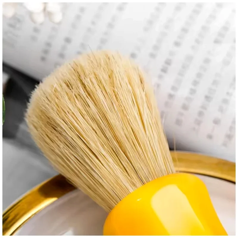 YAQI 22MM Shaving Brush Butterscotch Color Handle Men Wet Bristle Collectibles Birthday Gift For Boyfriend 2026