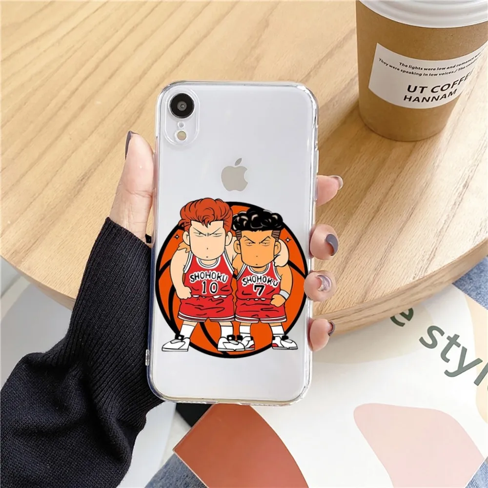 THE FIRST S-SLAM D-DUNK Phone Case For Iphone 15 11 13 14 Pro Max 7 8 Plus X Xr Xs Max Se2020 12mini Transparent Cover