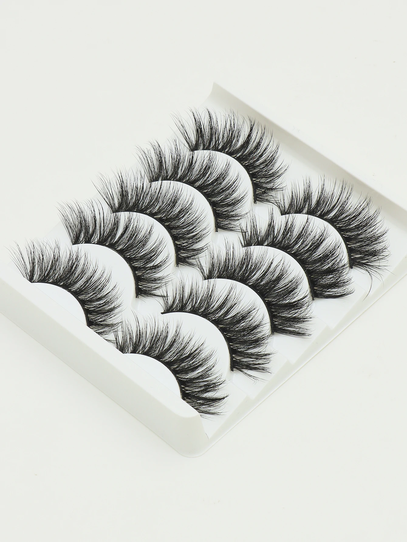 5 pares de cílios postiços naturais fofos e macios 3d vison cílios artesanais de volume longo maquiagem popular ferramentas de beleza