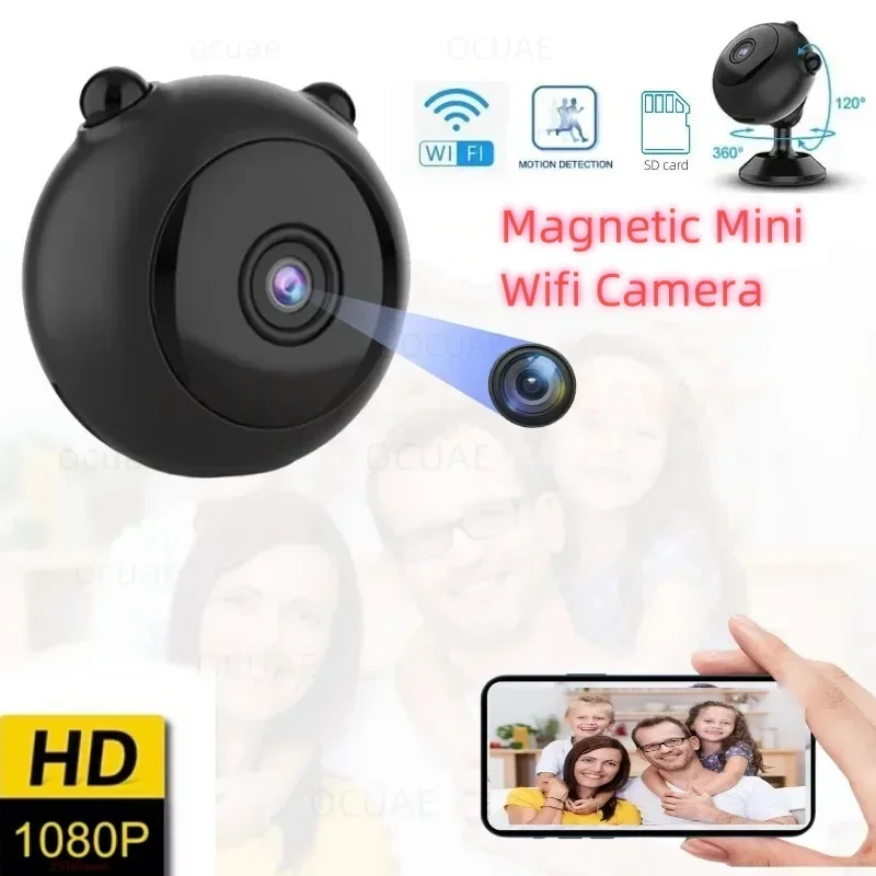 Minicámara magnética HD de 1080P, videocámara con Wifi, IR, visión nocturna, Micro videocámara, gran angular de 150 °, IP, cámara web, monitoreo remoto, alarma, Espia