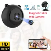 Mini 1080P HD Magnetic Camera Wifi IR Night Vision Micro Camcorder 150° Wide Angle IP Webcam Remote Monitoring Alarm Espia Cam