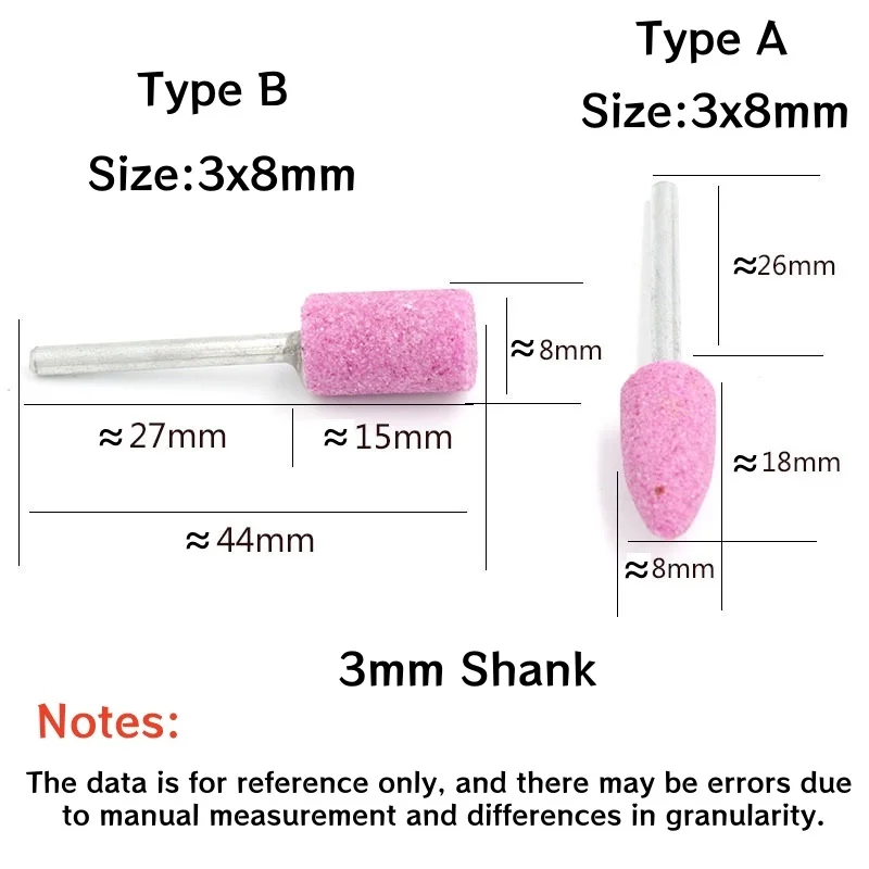 2-20pcs Mounted Grinding Stone Head Abrasive Polishing-Wheel Bits 3mm/6mm Shank For Dremel Grinder Drill Power Tool Accessories - view 2