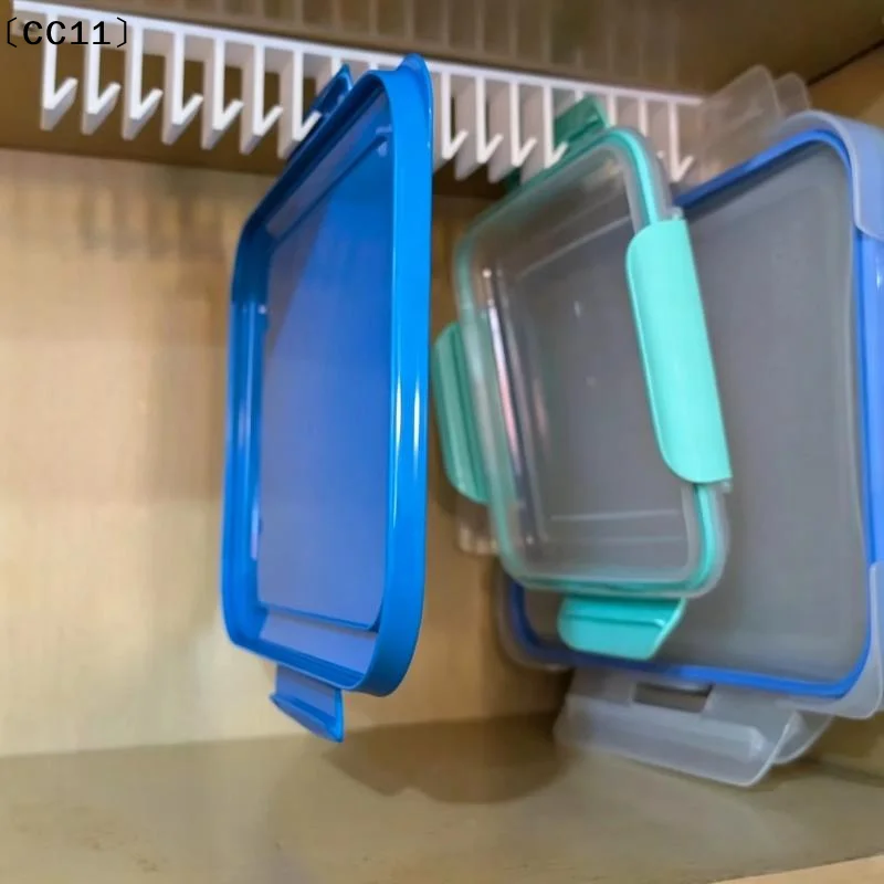 Container Lid Organizer Embedded Food Storage Cover Holder Cabinet Drawer Divider For Kitchen Storage〔CC11〕