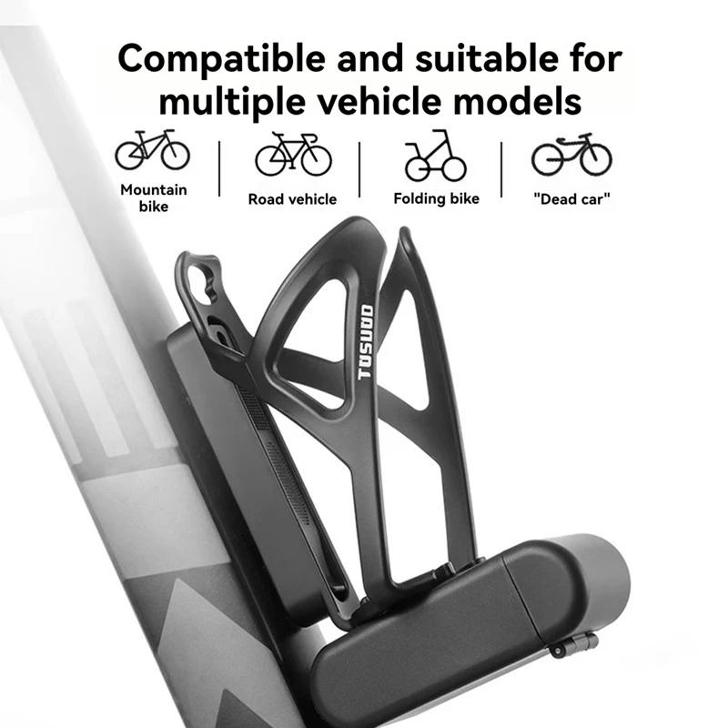 3In1 Bike Water Bottle Cage Cycling Bottle Rack Universal Road Mountain Bicycle Water Bottle Holder