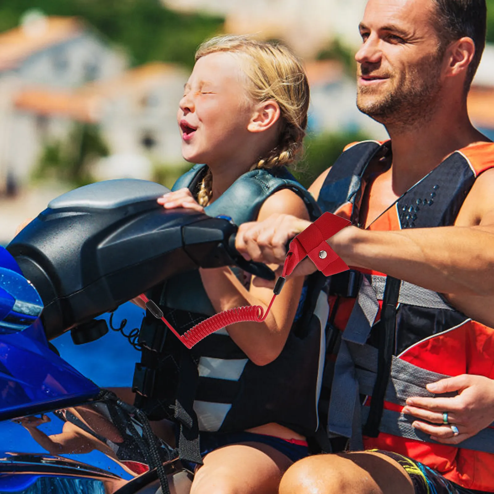 

Страховочный ремешок Kill Switch с высокой прочностью и буксировочным тросом для водных видов спорта на открытом воздухе, износостойкий, для тренировок