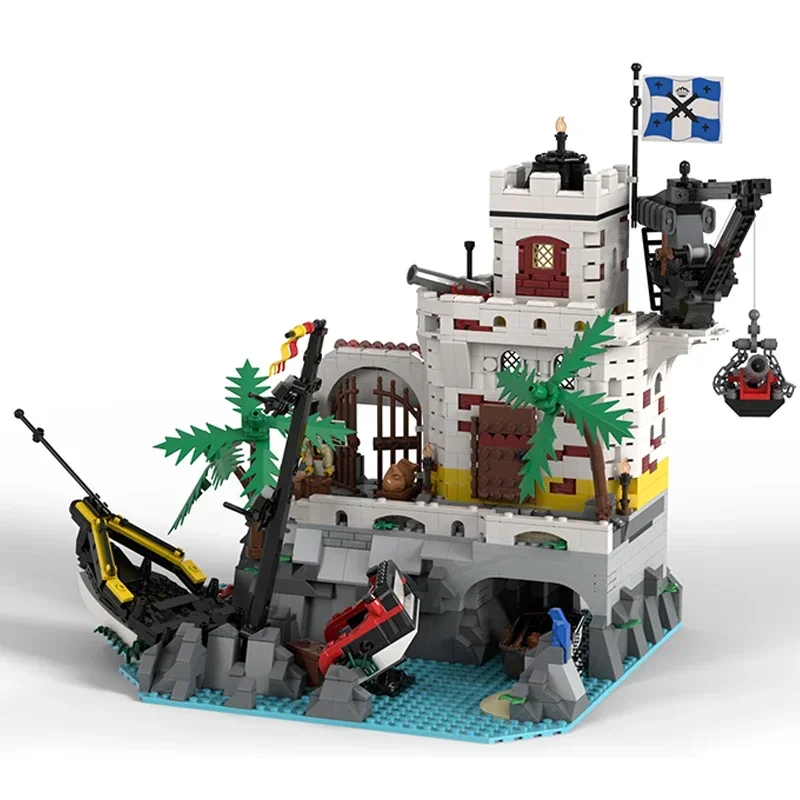 Moc Gebäude Ziegel Burg Modell Eldorado Schiff Wrack Festung Technologie Modulare Blöcke Geschenk Spielzeug Für Kinder DIY Sets Montage