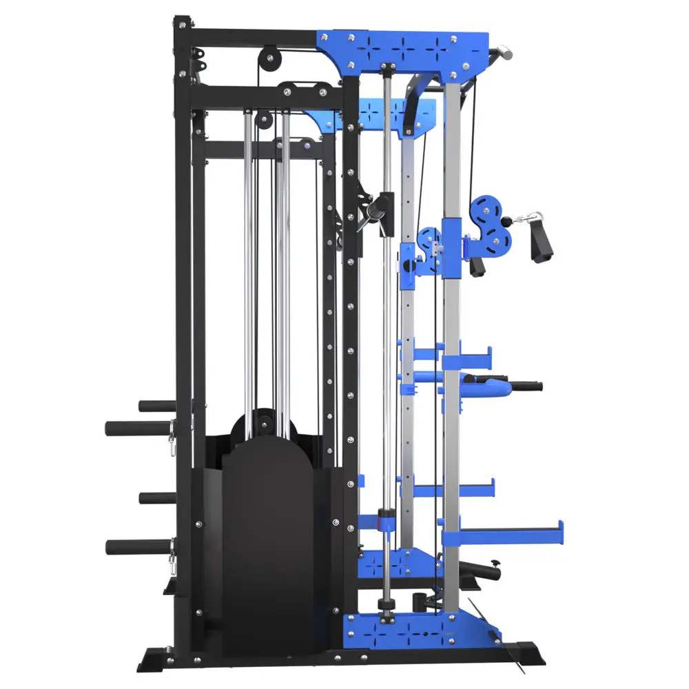 آلة سميث معدات التدريب المتكاملة اللياقة البدنية المنزلية مجموعة متعددة الوظائف القرفصاء مقاعد البدلاء الصحافة إطار العملاقة Pec Fly