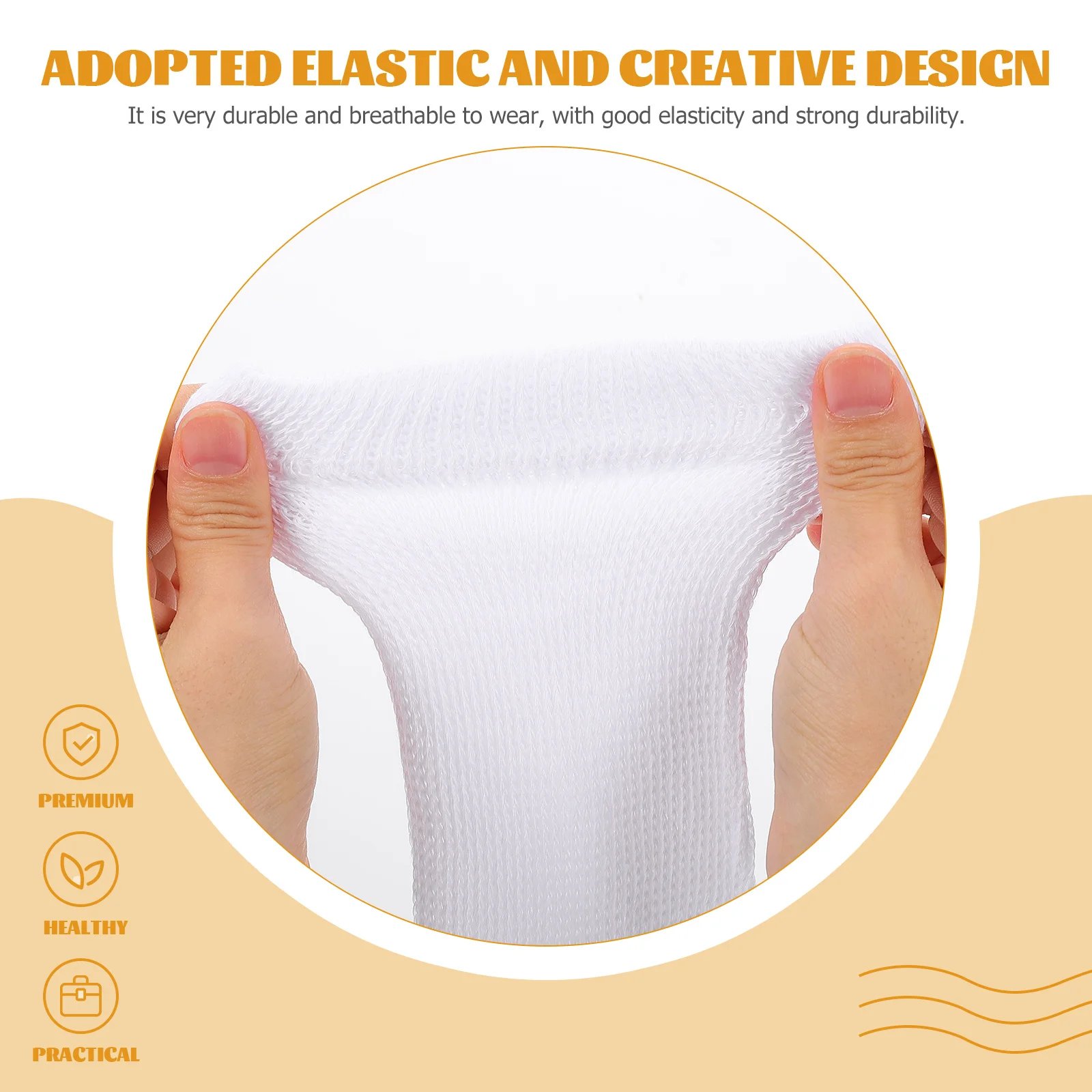 

2pcs Diabetic Non-Binding Cotton Stretch Elderly Nursing Breathable Durable Support Feet Leg for Swollen