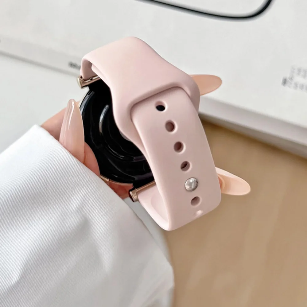 22 مللي متر حزام ساعة اليد لساعة سامسونج جالاكسي 6 4 كلاسيك 5-5 برو Active2 20 مللي متر سيليكون سوار المعصم هواوي ساعة GT 4-2-2e-3 الفرقة