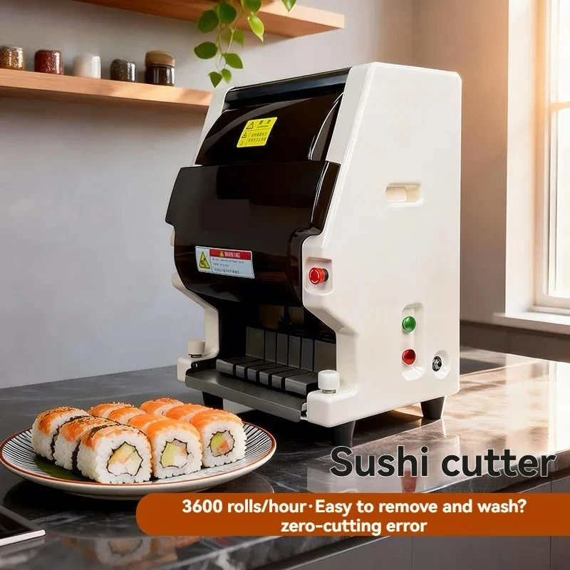 COMMERCIAL Electric Sushi Cutting Machine Automatic Sushi Rolling Cutter Slicer Professional Kitchen Food Processing Tool