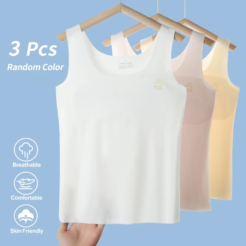 Girl's development period anti bulge point vest for girls, elementary school students, junior high school students, underwear fo