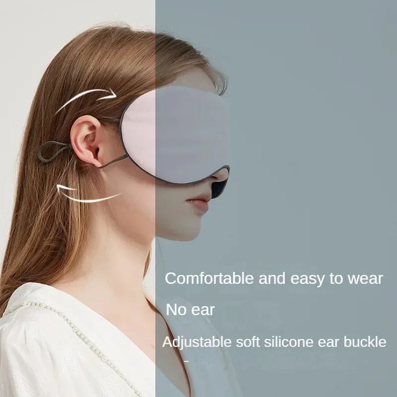 Soft Flip Sleep Eye Cover Cool Warm Dual Sides Total Light Shield Adjust Blindfold Portable Rest Supply Travel Office Break
