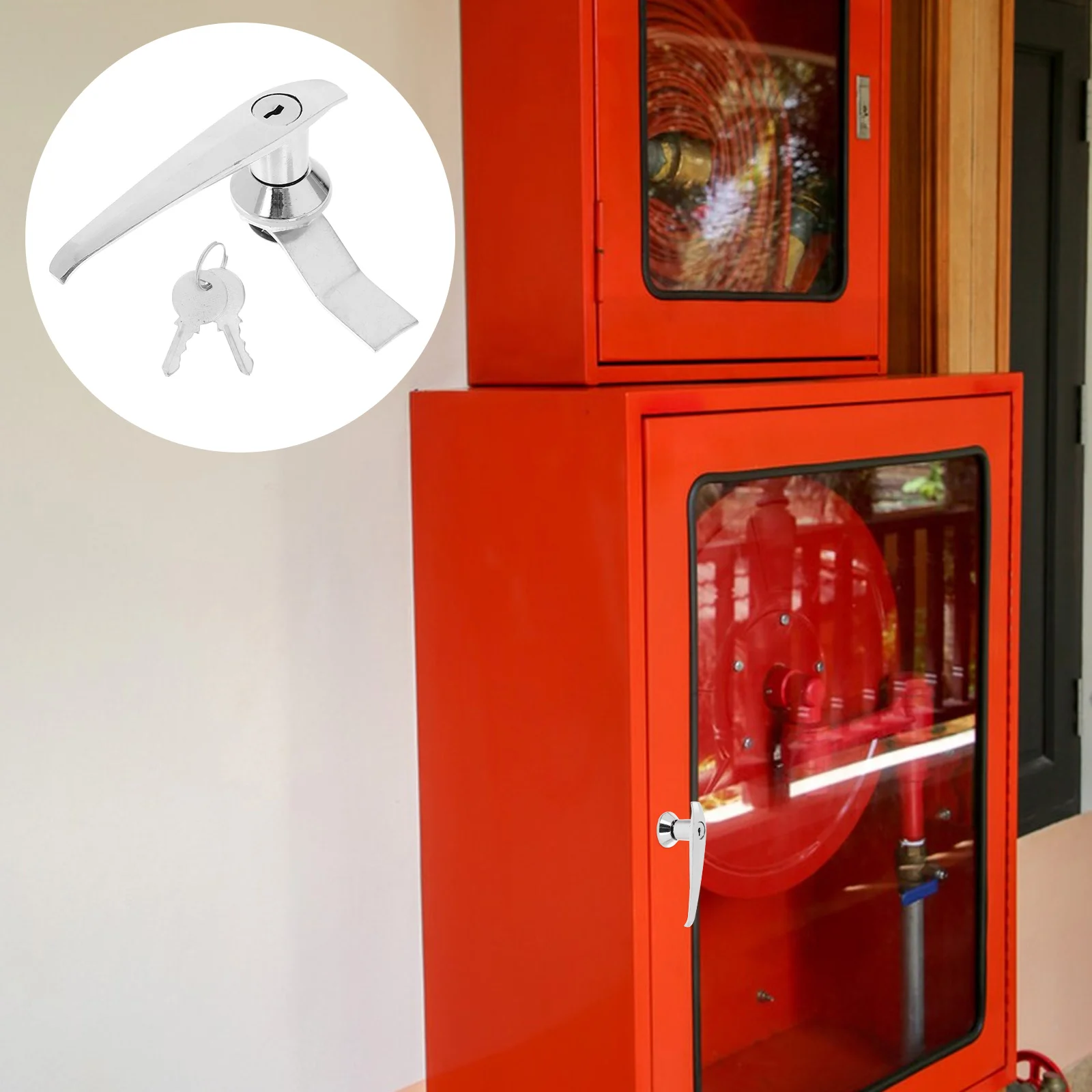 

Cabinet Door Lock Handle Latch Security Drawer for File Replacement Switch Locks Kitchen