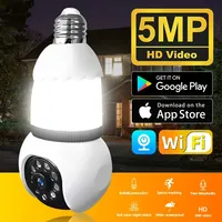 8MP E27 Bulb Camera LED Bulb&Camera 2in1Two-way Audio Smart Tracking Indoor WiFi Security Surveillance CCTV Security PTZ Camera