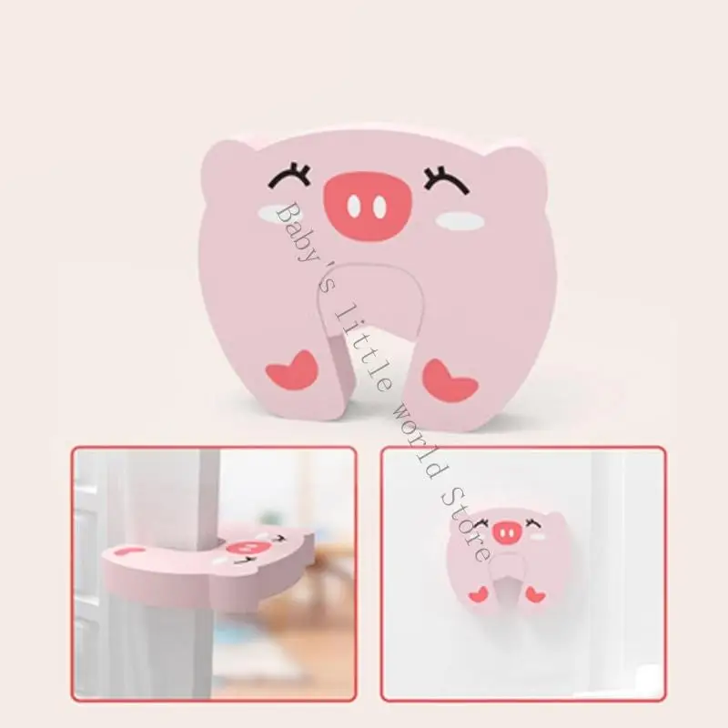 

Pack of 3pcs Lovely Cartoon Animal Door Blocker Prevent Crush Entry Barrier For Kids Security Halts Door Close B2EB