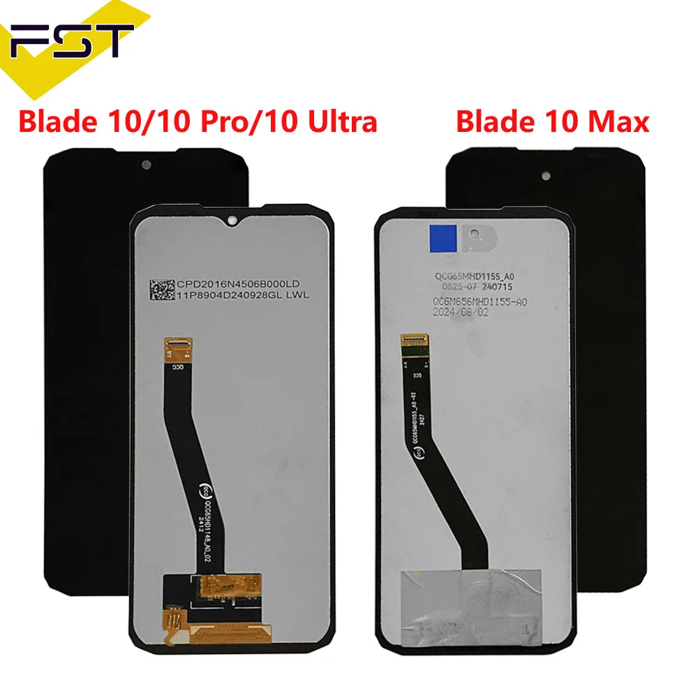 6.56''100% Original For Doogee Blade 10/10 Pro/10 Ultra/10 Max/10 Power LCD Touch Screen Digitizer Assembly Replacement Parts