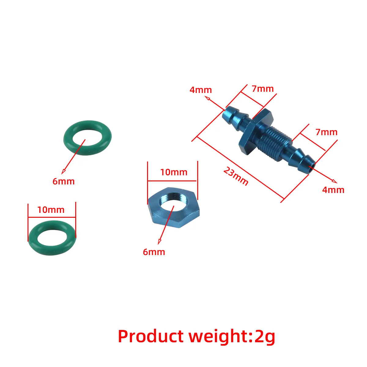

XAERO 2Set Metal Fuel Pipe Connector 4.5 x L23 Fixed Wing Airplane Fuel Tank Parts