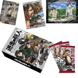 New Anime Attack On Titan Card Eren Jaeger Mikasa Collection Cards Kids Birthday Game Gift Cards Table Toys For Family Christmas