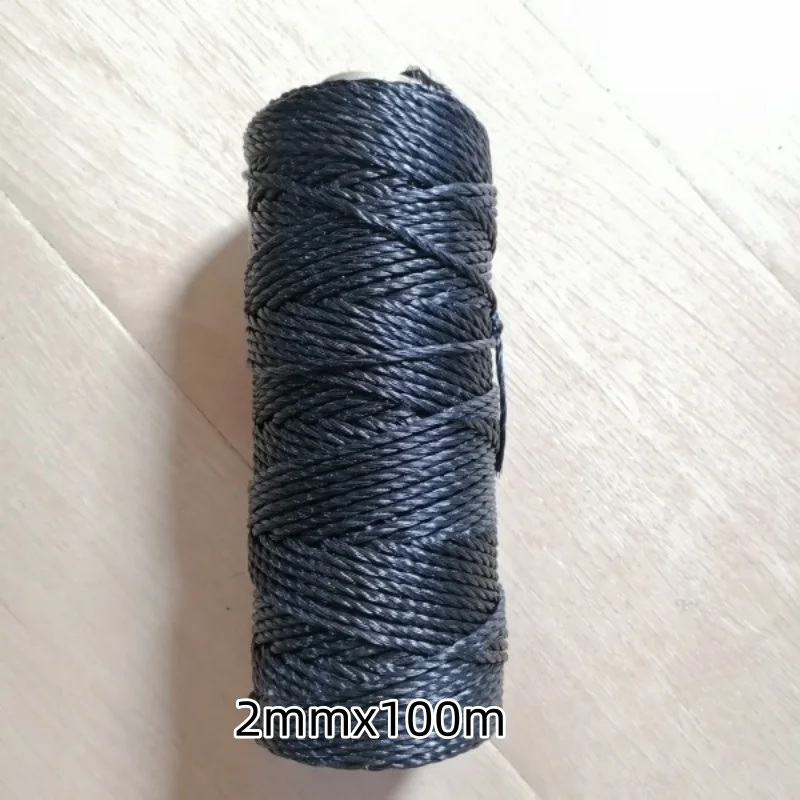 1/2/3 Black Nylon Rope Polyethylene Climbing Gardening Corda Net String Construction Line Binding Corde