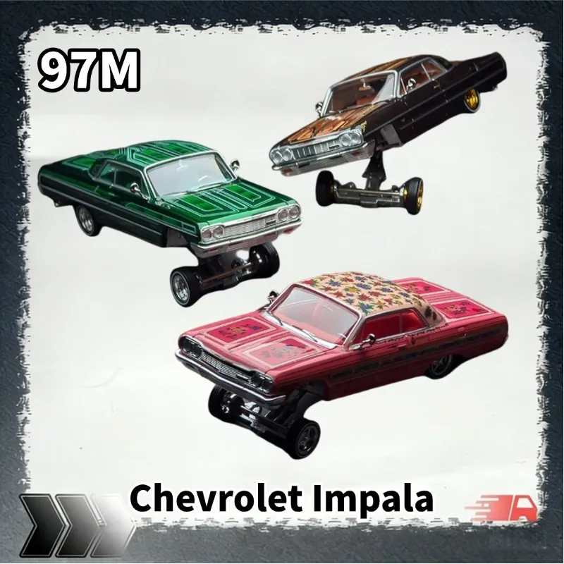 [Pre-sale] 97M 1:64 Chevrolet Impala replica alloy car model, a gift toy for friends, a collection decoration item.