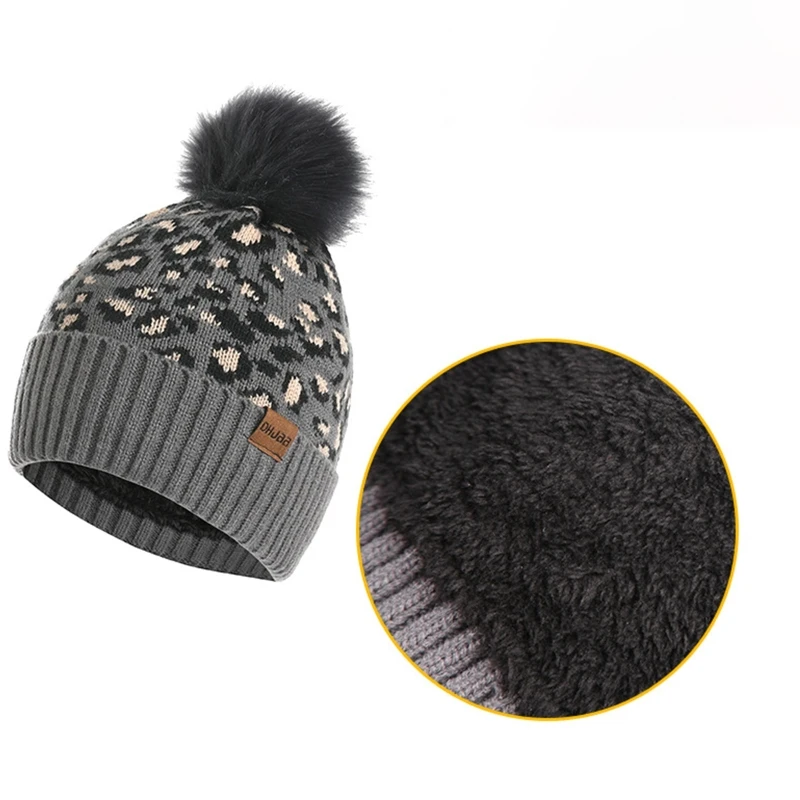 Gorro invierno, bufanda, guantes, gorro con pompón, gorro tejido para nieve con calavera para manoplas con pantalla táctil,