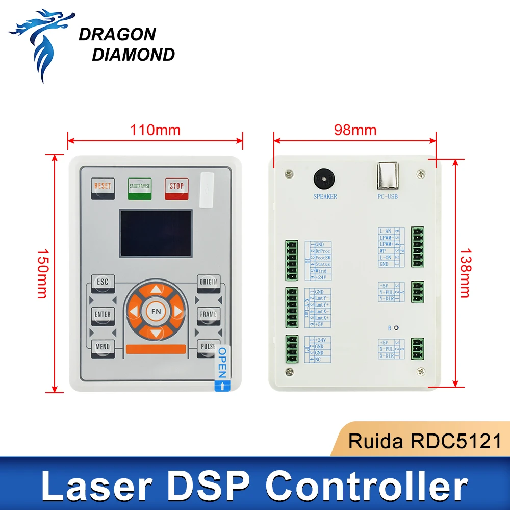 1 Set Ruida RDC5121 Lite Version Co2 Laser DSP Controller for Co2 Laser Engraving and Cutting Machine