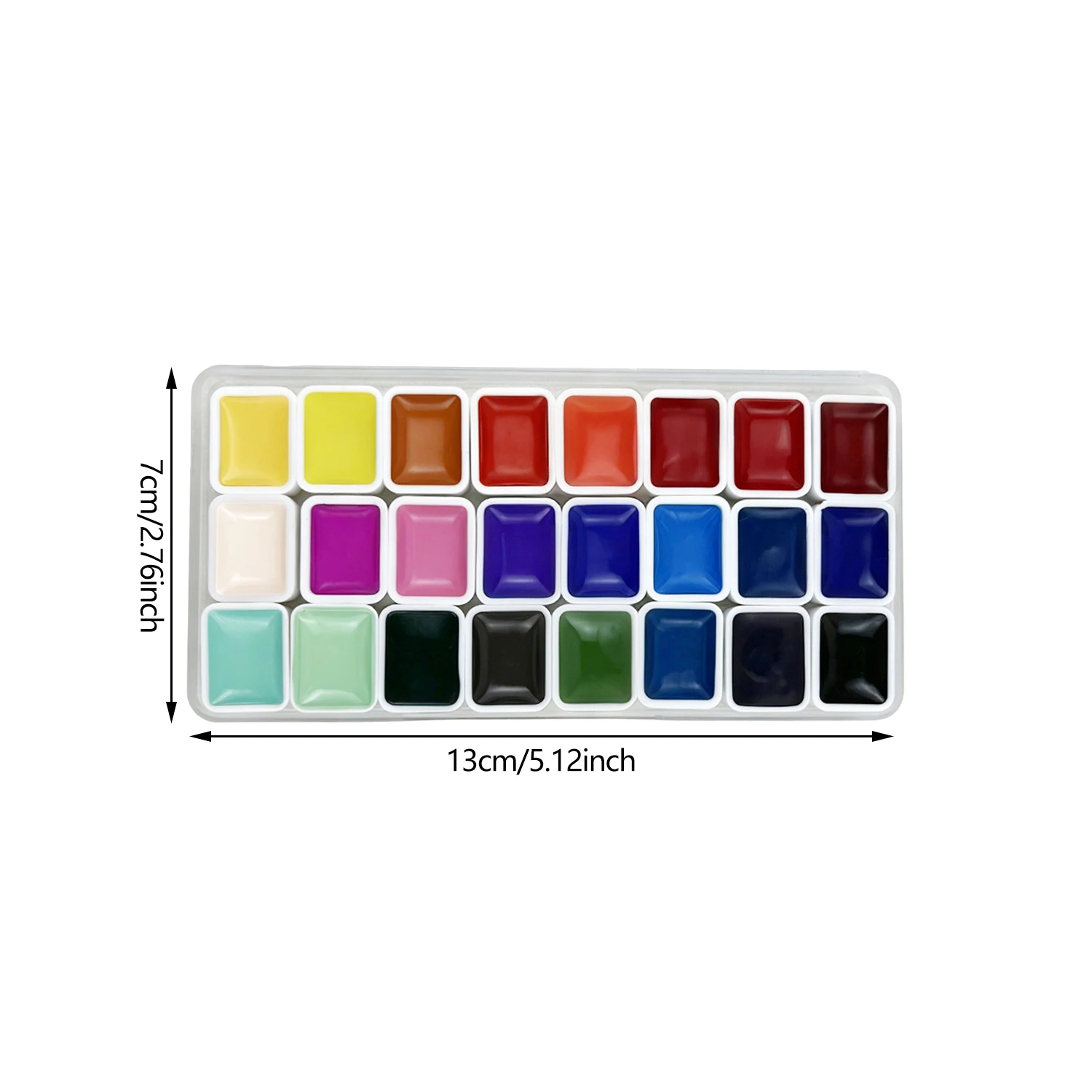 24-Color Solid Watercolor Set 4