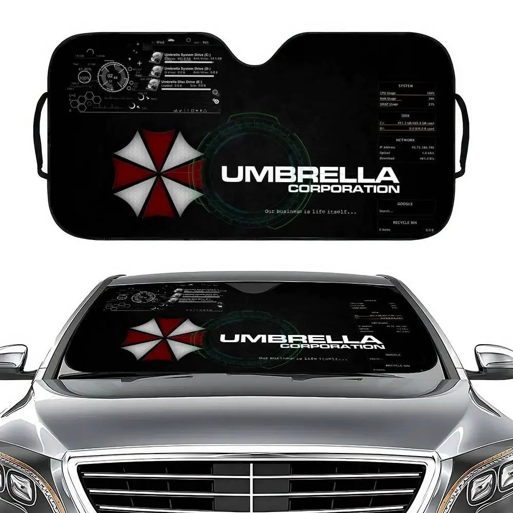 Classic Movies R-Resident E-Evil Windschutzscheiben-Sonnenschutz, Autofenster-Windschutzscheiben-Abdeckung, Sonnenschutz, Auto-Sonnenblende, Autoabdeckungen, Auto