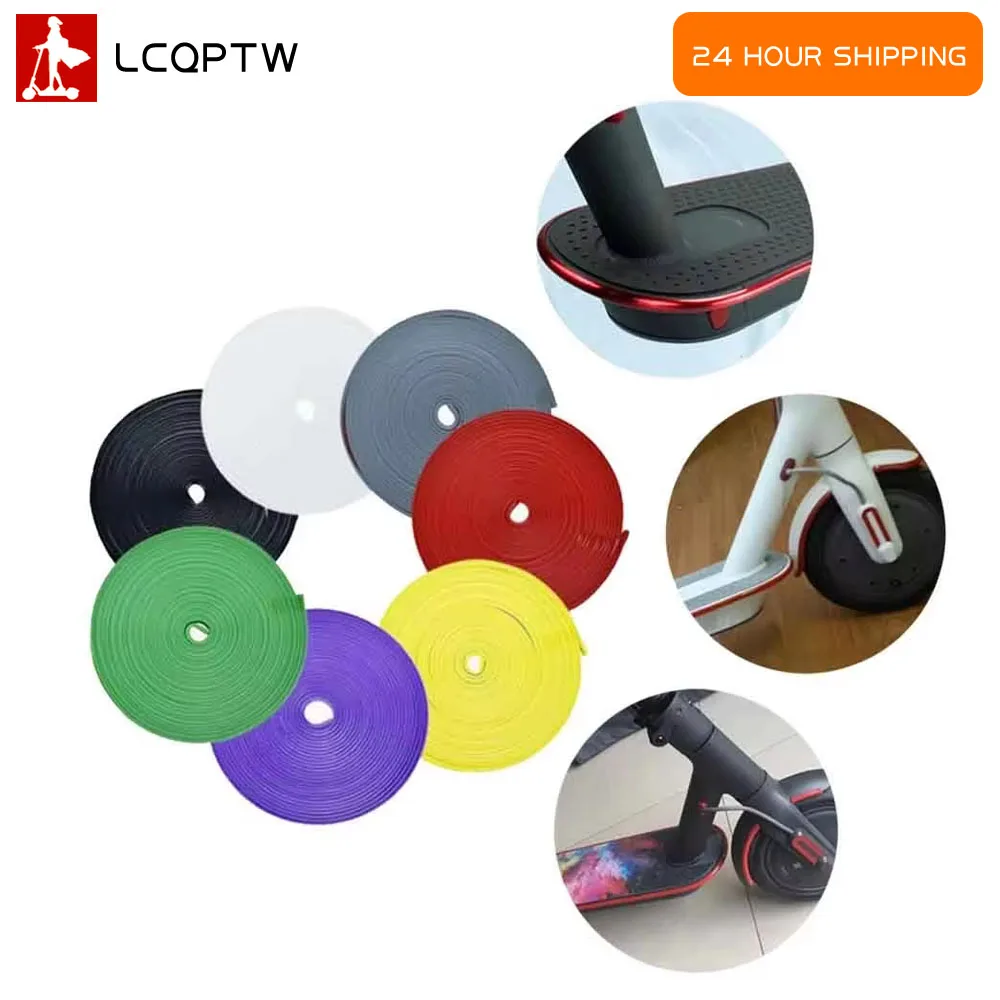 

2 м полоски, защитная полоса для предотвращения столкновений для Xiaomi Mijia M365, электрический скутер, скейтборд, бампер для тела, устойчивый к царапинам