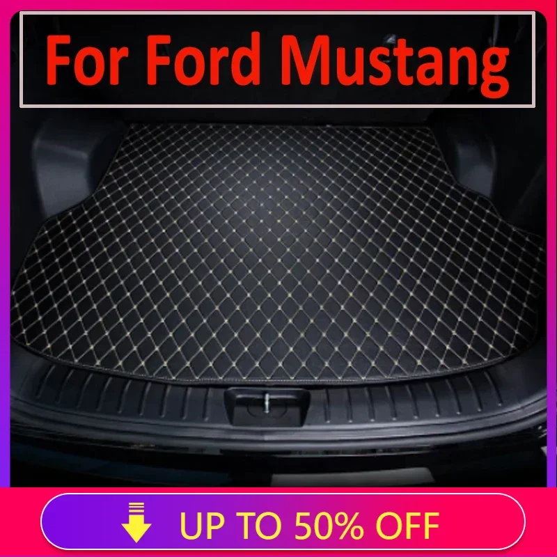 

Car trunk mat for Ford Mustang 2015 2016 2017 2018 2019 2020 cargo liner carpet interior accessories cover