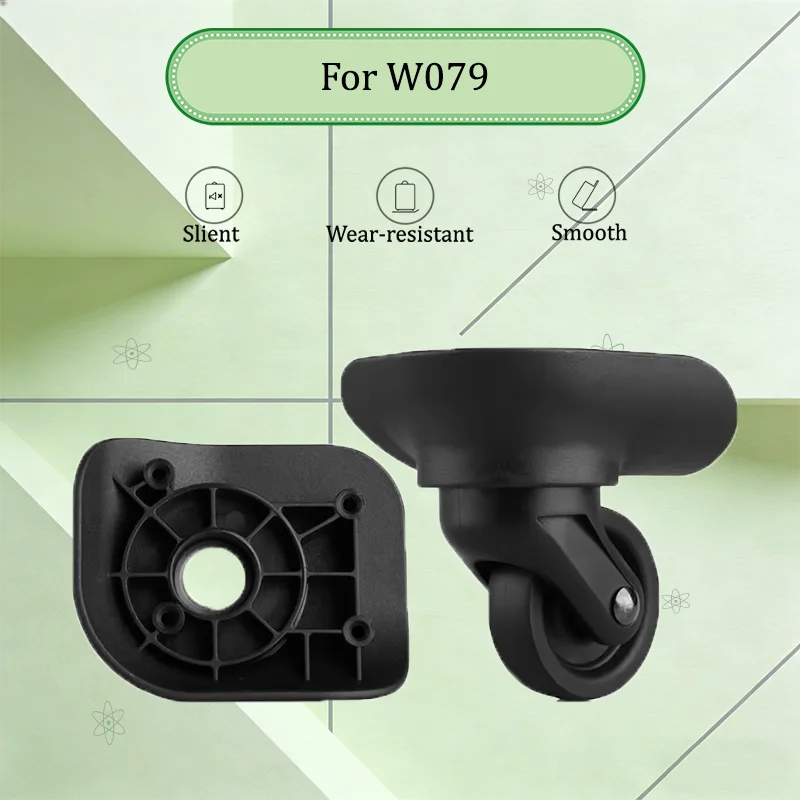 For W079 Ultra-Quiet 360° Luggage Replacement Parts - Universal Smooth-Rolling Swivel Wheel Kit - Silent Swivel Wheels