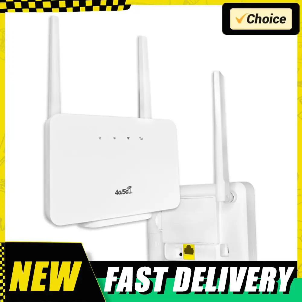 

4G LTE CPE Router Modem 300Mbps WiFi Router External Antenna with Sim Card Slot EU Plug for Home Travel Work