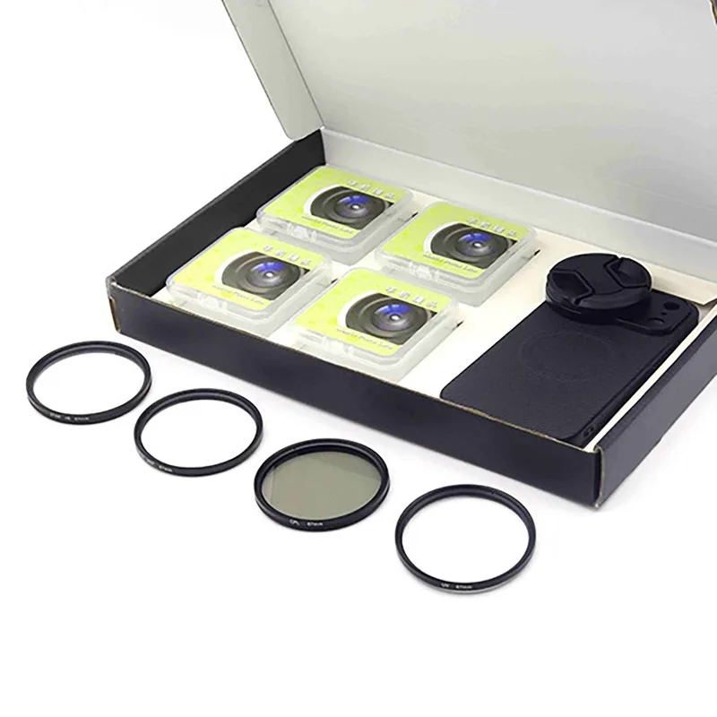 4 in 1 Lens 58mm Mobile Phone Filter Kit CPL ND UV Star Filter for iPhone 17 Pro/Pro Max Magnetic Wireless Charging Phone Case view 3