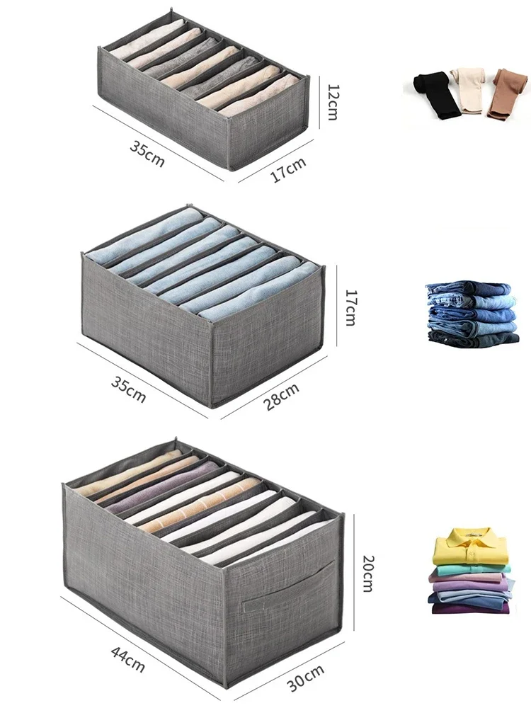 Haushalts-Aufbewahrungsbox für Hosen, Jeans-Aufbewahrungsbox, Unterwäsche-Aufbewahrungsbox, Hosenständer, Unterteilte Aufbewahrungsbox, Aufbewahrungsbox – Detail 5