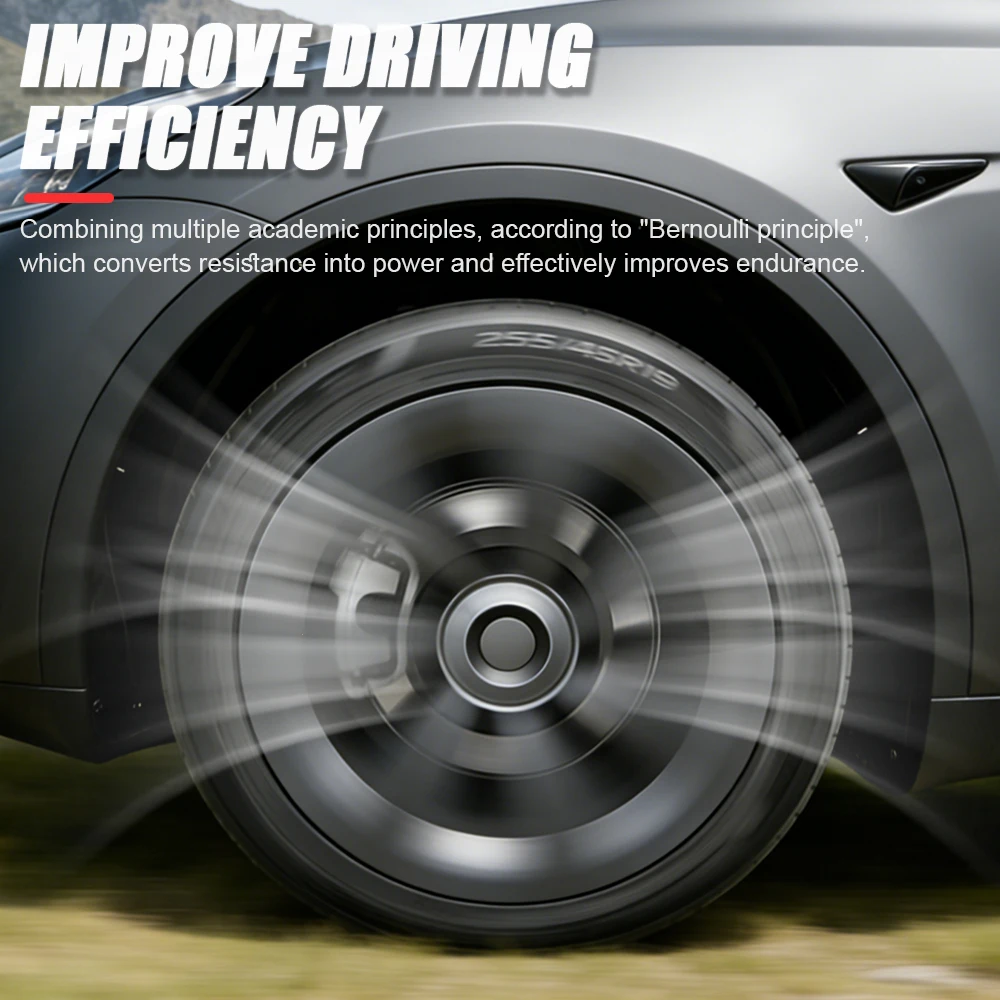 4PCS Wheel Cover Performance Replacement  for Tesla Model Y 19 Inch Wheel Caps Automobile Hubcap Full Cover Accessorie 2023 2024