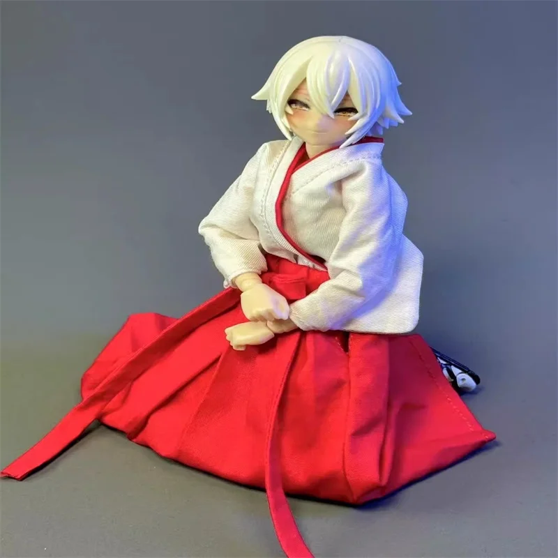 

1/12 Soldier Clothing Accessories Witch White Kimono Skirt Model Toy Fit 6'' Action Figure Body In Stock Collection