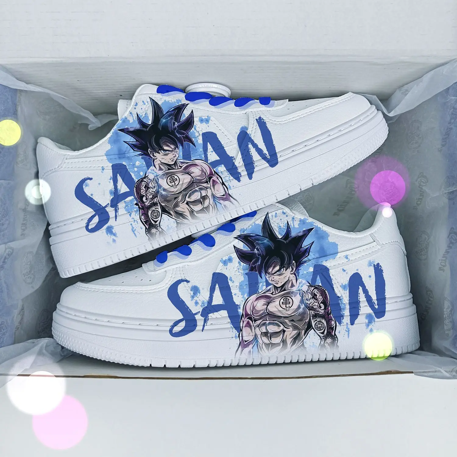 Naruto Sasuke anime kreskówka trend wiosenny sportowe obuwie męskie graffiti kaczka po mandaryńsku wygodne buty do biegania na świeżym powietrzu