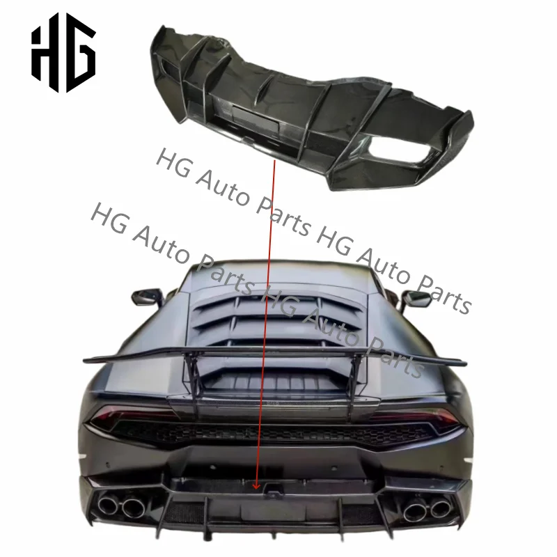 

Upgrade MSY Style Carbon Fiber Bumper Lip Rear Diffuser Trunk Lid Spoiler Body Kit For Lamborghini Huracan LP580 LP610 EVO